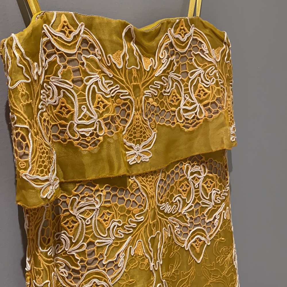 BCBG RUNWAY SILK ORGANZA DRESS - Picture 5 of 10